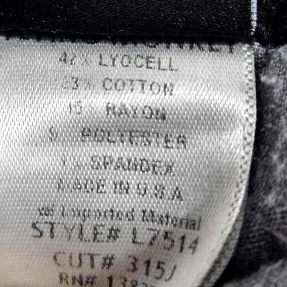 Flying Monkey Jeans Sz 27 (28x30) Black Distressed‎ Skinny Stretch Made in USA - Picture 7 of 10